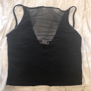 Black crop top